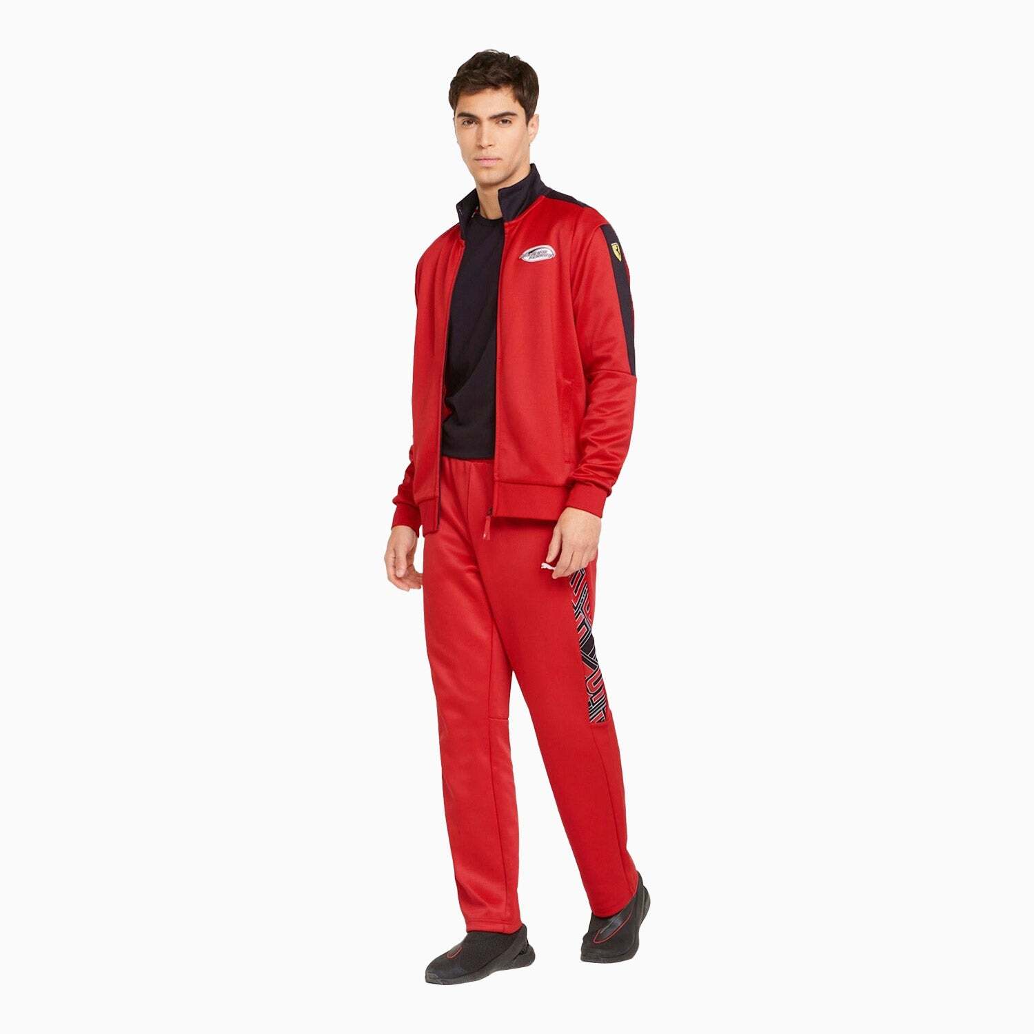 Puma Scuderia Ferrari Race T7 Tracksuit Jacket Men's Rosso Corsa Red Full Zip