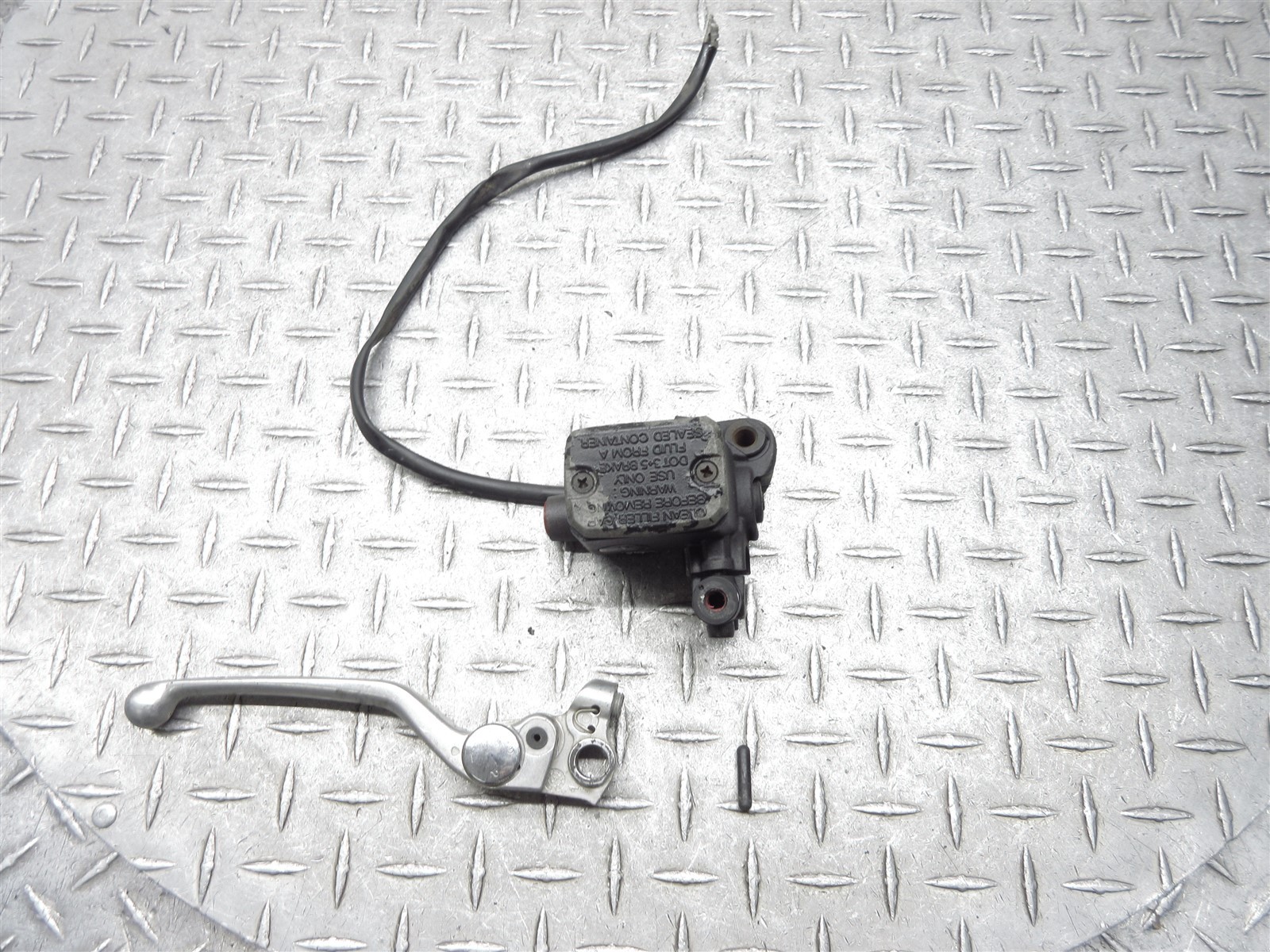 2012 12-14 Ducati Monster 696 Front Brake Master Cylinder Lever Control Assembly