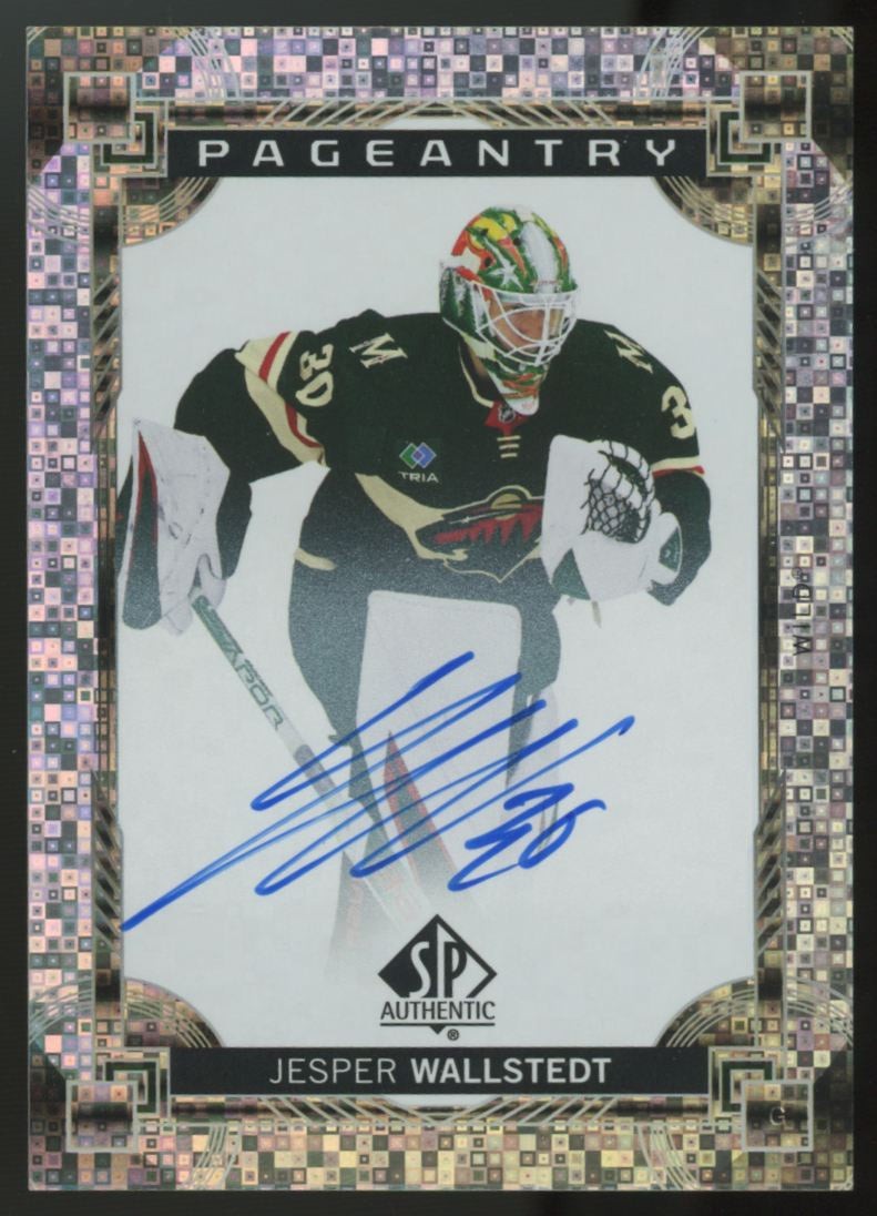 2024-25 Upper Deck SP Authentic Jesper Wallstedt Pageantry Auto #P-82