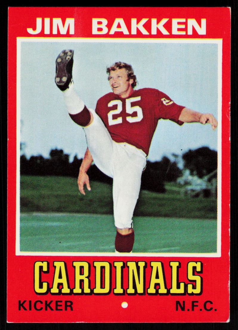 1974 Wonder Bread Jim Bakken #1 FOOTBALL CARD St. Louis Cardinals 1974 Wonder Bread Jim Bakken #1 FOOTBALL CARD St. Louis Cardinals