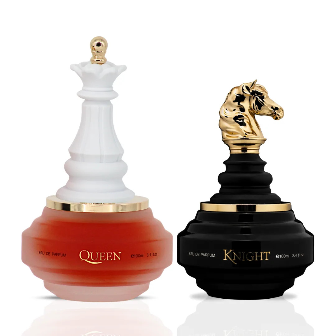 Checkmate Black Knight & Queen Check Mate EDP Spray 100ml by Armaf (Bundle)