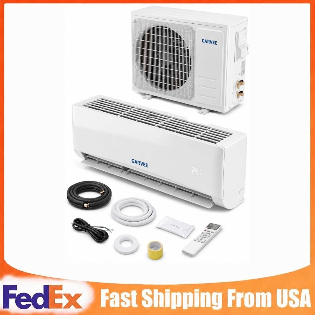 Garvee 9000 BTU Mini Split AC/Heating System Split System Air Conditioners 230V