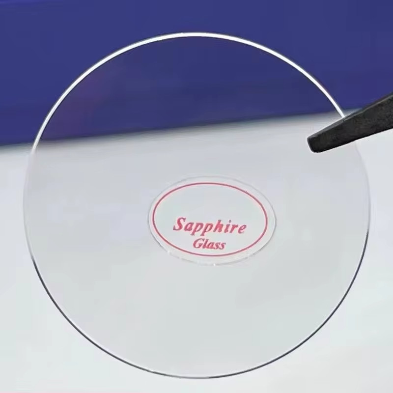 Sapphire Watch Crystal Flat Glass 16-40mm 1.0-1.2mm Thick Replacement 1PC