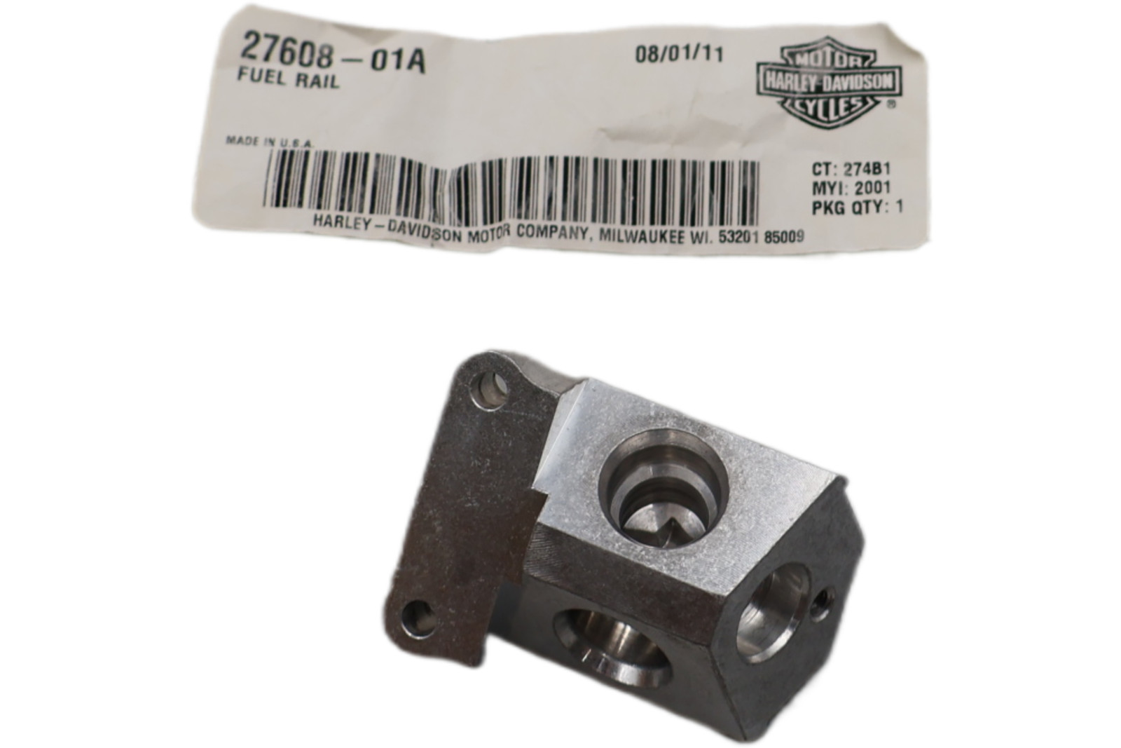 27608-01A NEW OEM 2001-2005 HARLEY-DAVIDSON SOFTAIL DYNA TOURING FUEL RAIL