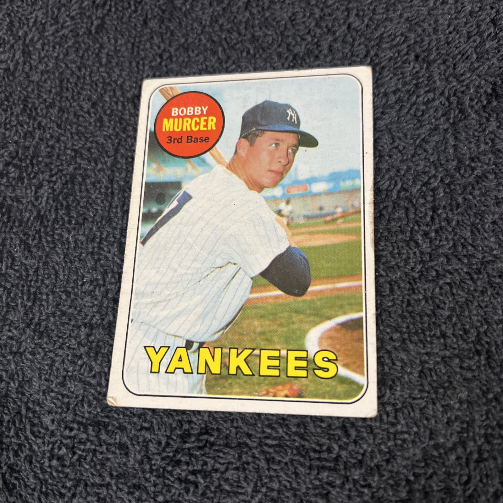 VINTAGE 1969 Topps - High # B.Murcer #657 NEW YORK YANKEES FAIR CONDITION