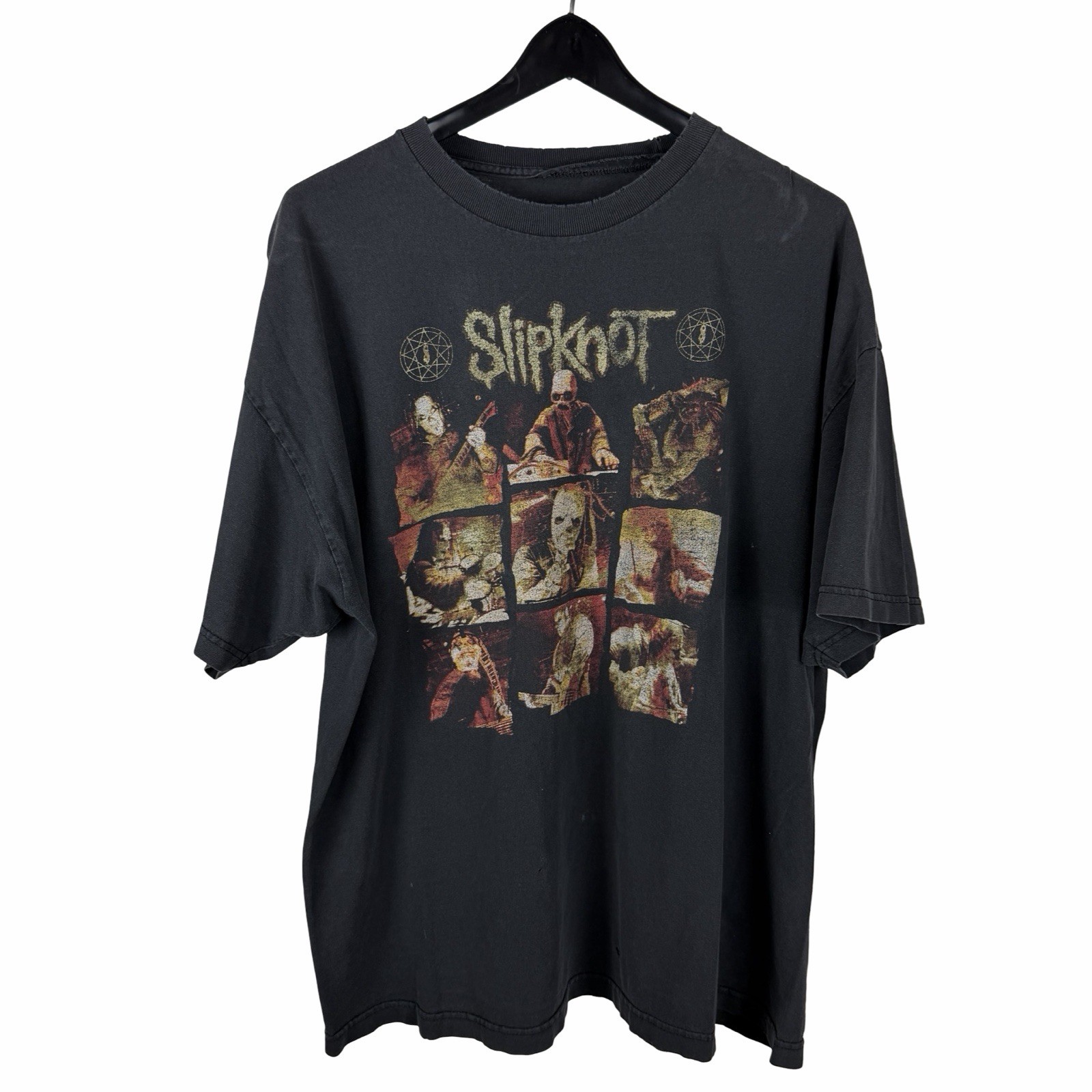 Vintage 2003 Slipknot Faded Grunge Rock Band Music Graphic Shirt Size XL