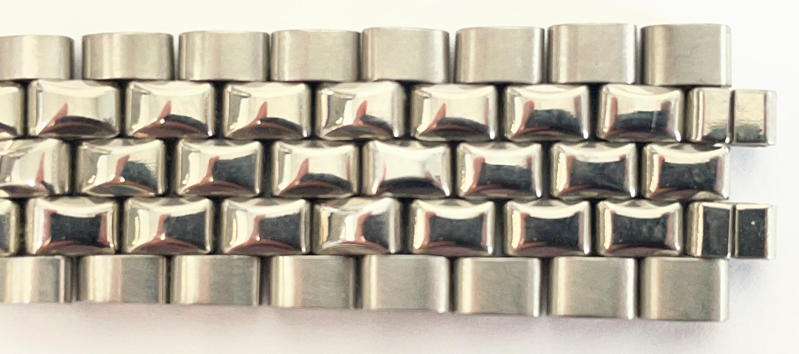 Vintage JB Champion Brick Links St.Steel Wrist Watch Band NO end pieces 18.5mm