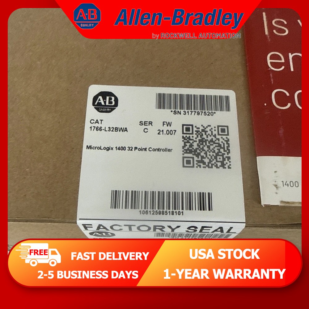 NEW PLC 1766-L32BWA MicroLogix 1400 32 Pt Controller New AB 1766L32BWA