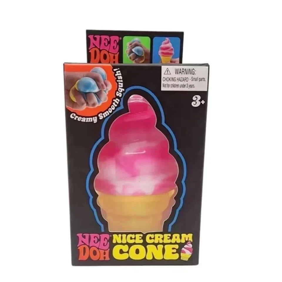 NeeDoh NICE CREAM CONE Ice Cream Squishy Toy 2026 NEE DOH Stress Ball