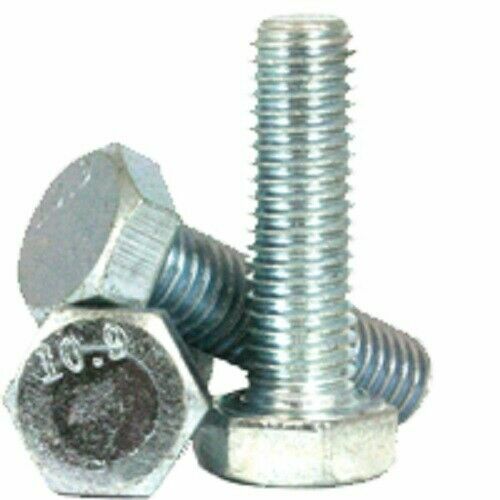 M10-1.5 X 40MM DIN 933 Coarse Hex Cap Screw 10.9 Zinc Plated