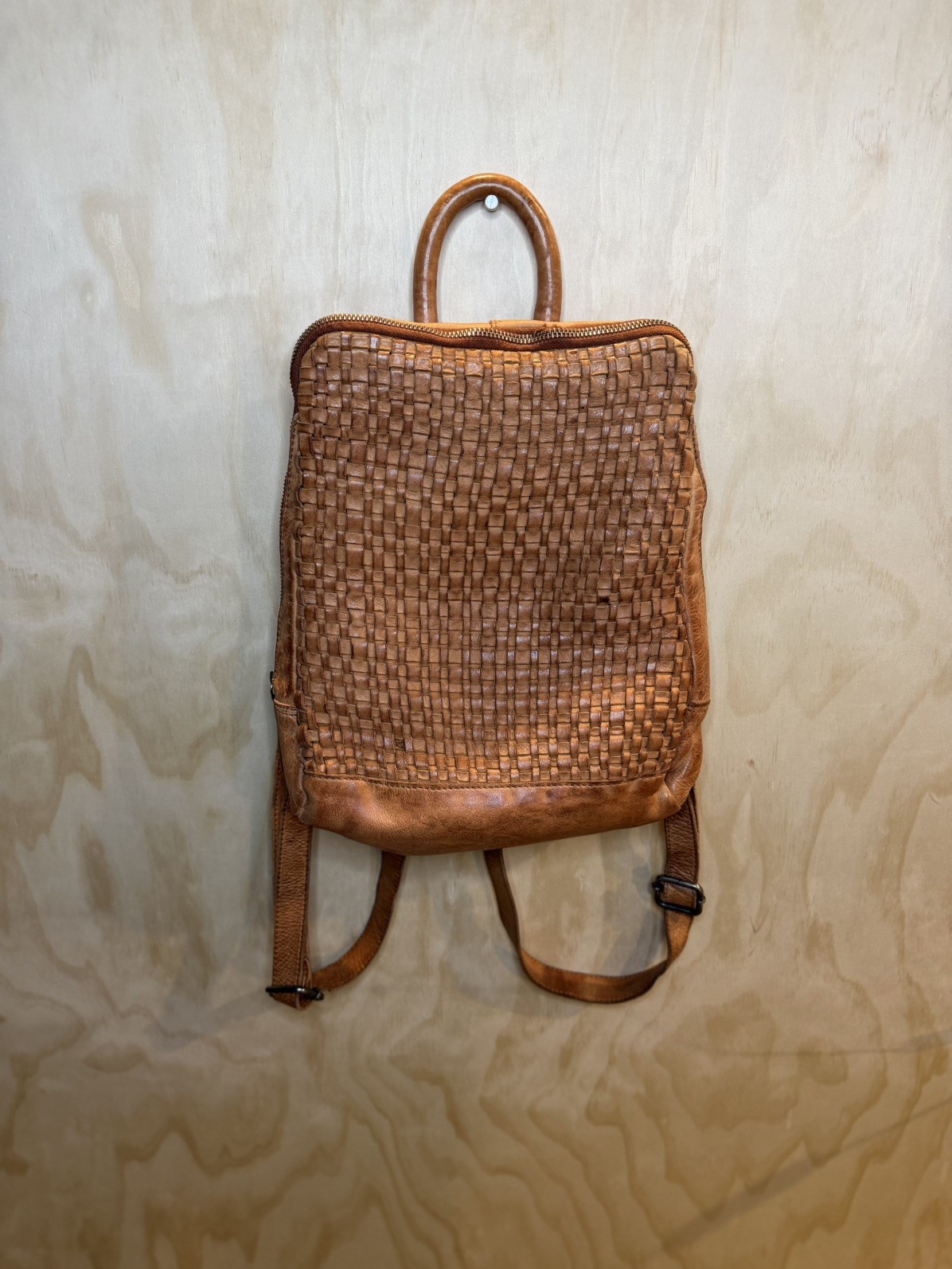 VILENCA Holland Emilia Woven Leather Backpack VILENCA Holland Emilia Woven Leather Backpack