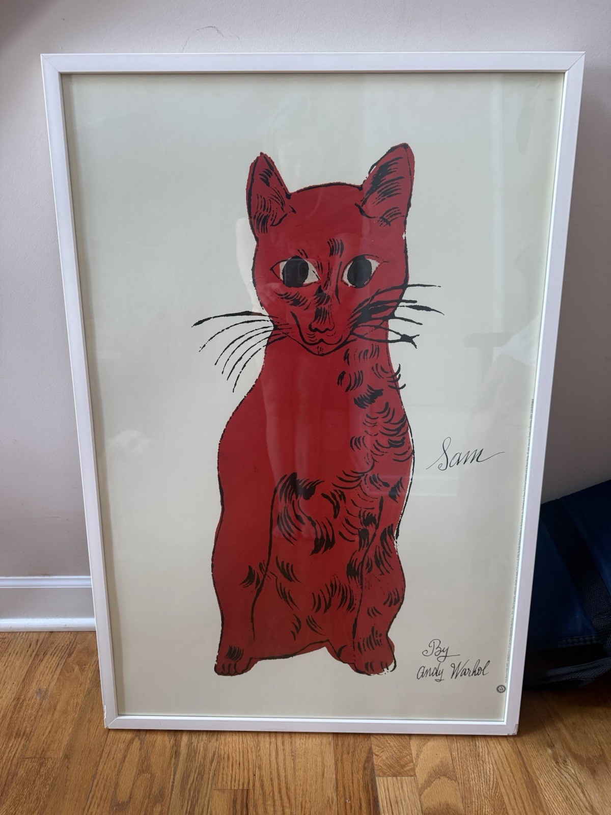 Andy Warhol “Sam” Cat 1996 Te Neues Authorized Vintage Offset Lithograph –Framed
