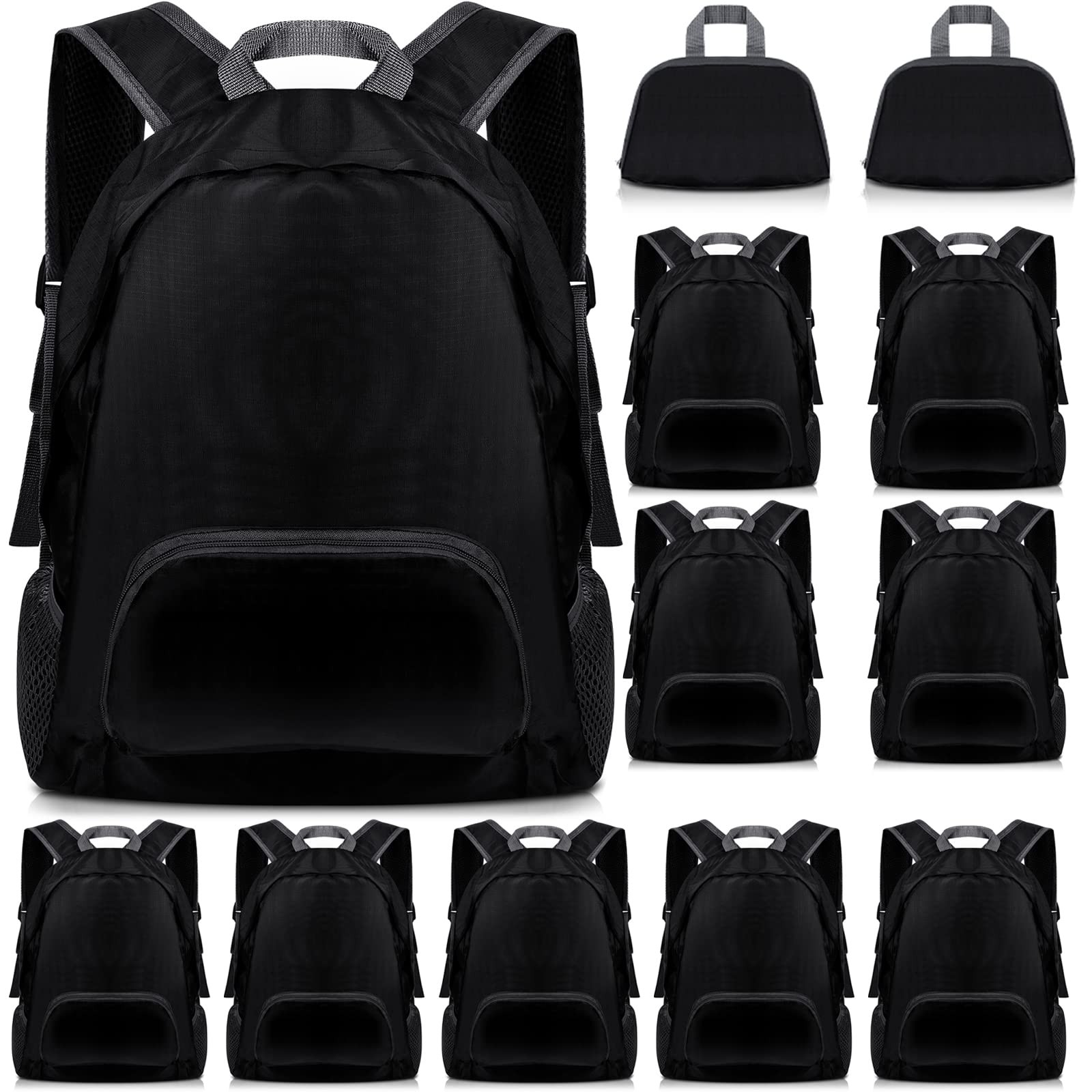 Dunzy 12 Pcs 20l Foldable Backpacks Bulk Lightweight Basic Back Pack Wholesal... Dunzy 12 Pcs 20l Foldable Backpacks Bulk Lightweight Basic Back Pack Wholesal...