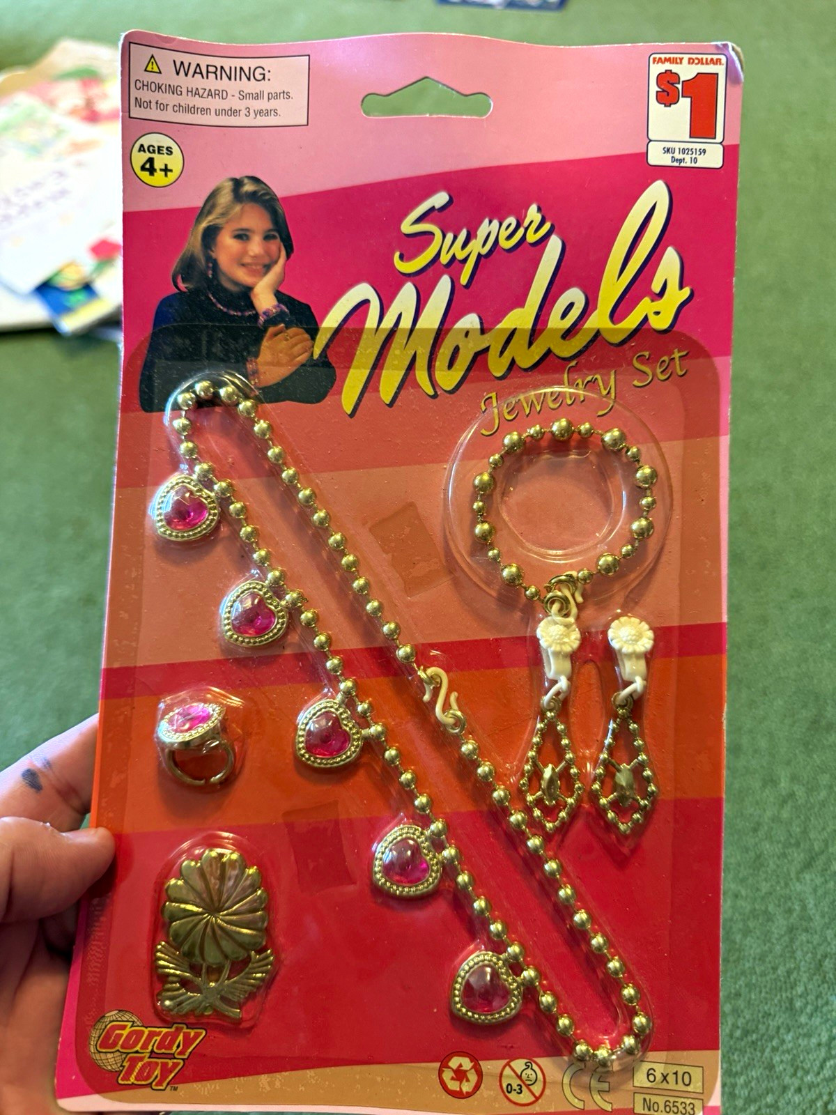 Vintage Gordy Toy Super Models Jewelry Set Carded Vintage 2002 NOS
