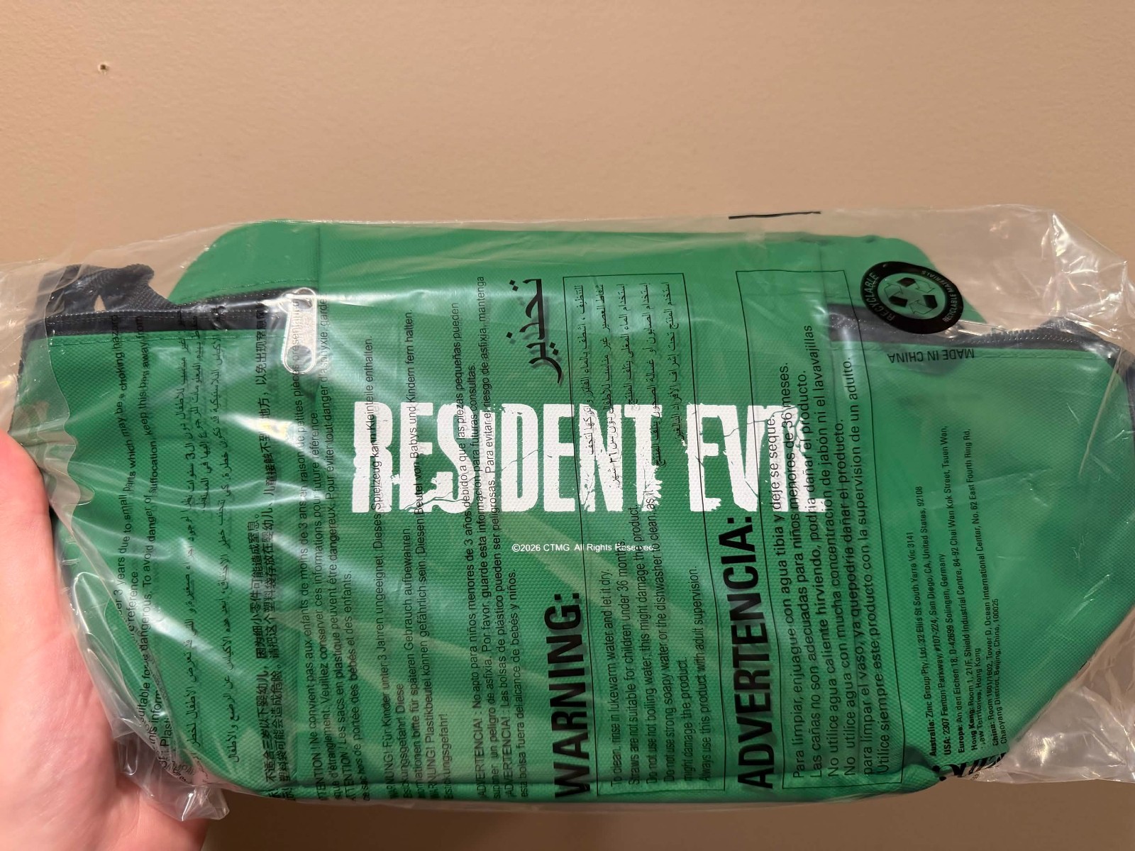 Movie Theatre Exclusive RESIDENT EVIL Med Bag Popcorn Container Cooler