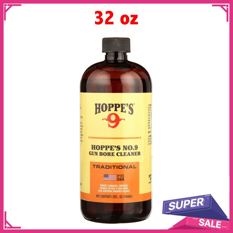 Hoppe\'s No. 9 Gun Bore Cleaning Solvent 1-Quart (32 Ounce) Bottle Hoppes 932