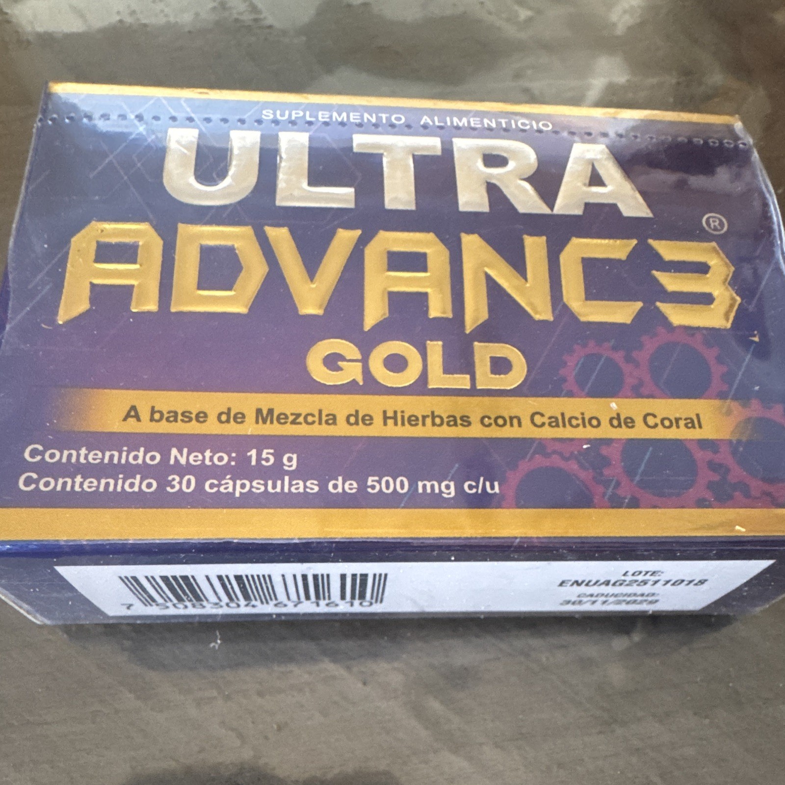 Ultra Advance Red Herbal Blend Vitamins & Minerals Mg/Se/Zn 500 mg, 30 Caps