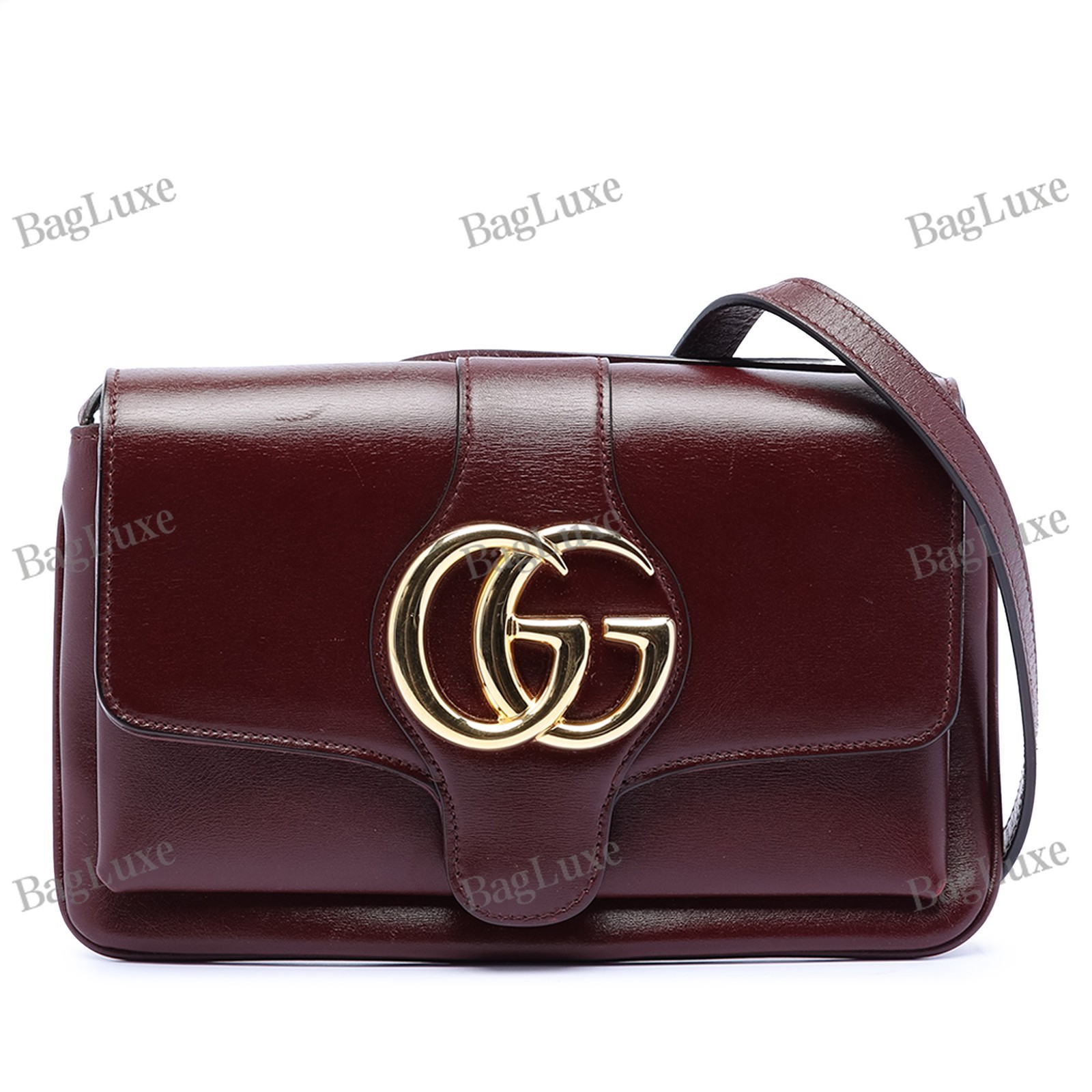 Gucci Small Leather Arli Crossbody Pre-Loved Bordeaux Bag
