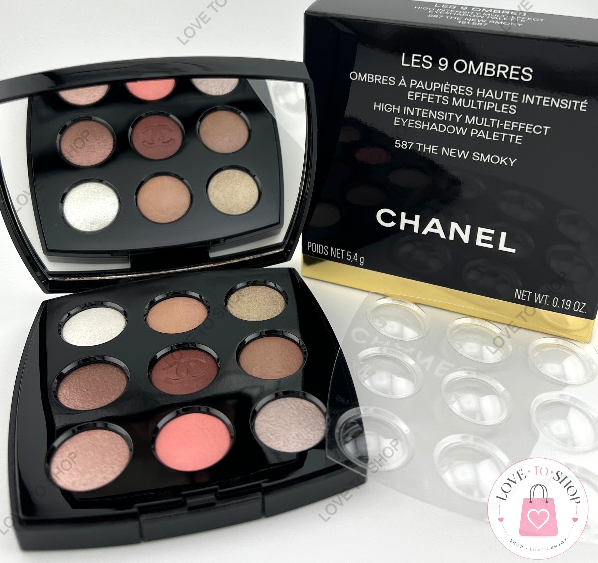 CHANEL LES 9 OMBRES Eyeshadow Palette 587 THE NEW SMOKY, 2026 FALL LIMITED ED CHANEL LES 9 OMBRES Eyeshadow Palette 587 THE NEW SMOKY, 2026 FALL LIMITED ED