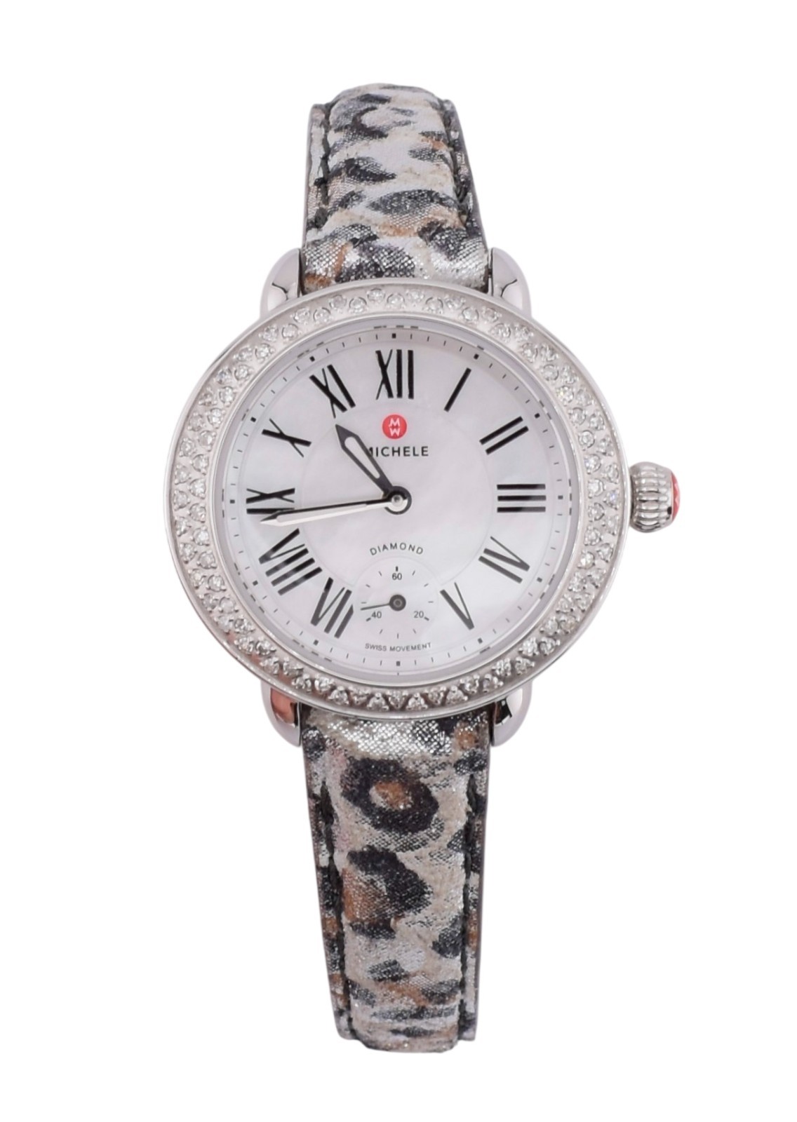 NEW Michele Serein Petite 28mm Diamond Watch Swiss Quartz MW21E01A1025  $1715.0