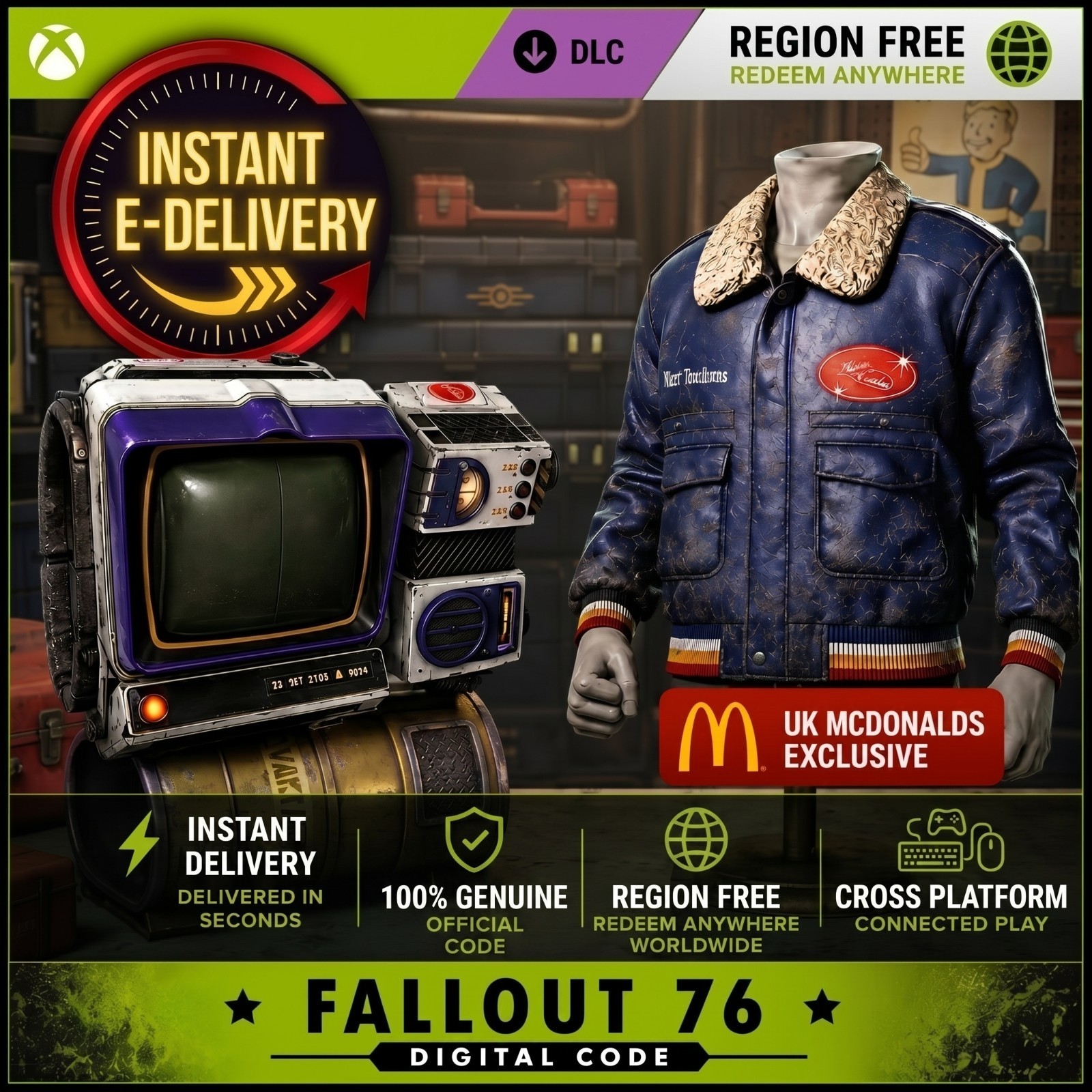 Fallout 76 Sugar Bomb Bundle Code McDonalds 『 Instant Delivery | Region Free 』