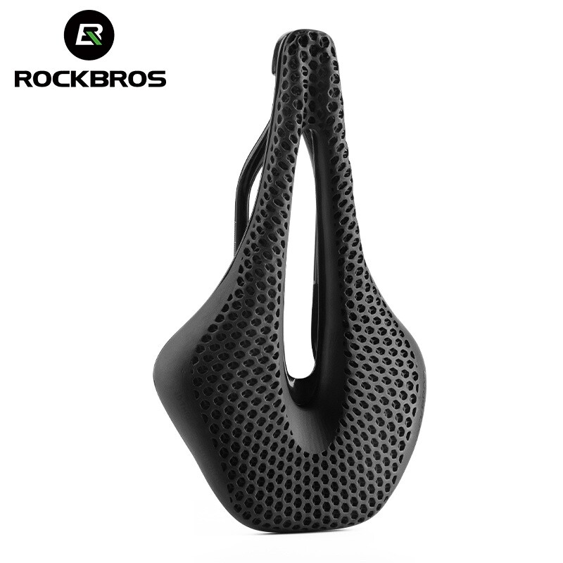 ROCKBROS 3D Printed Bike Saddle 145mm Carbon Road Bike Seat for MTB Gravel Bikes