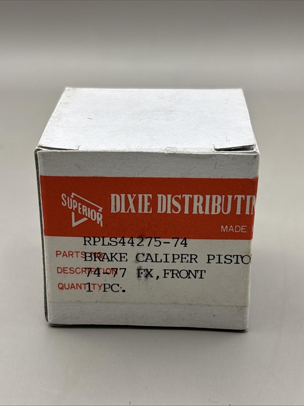 NOS Dixie Distributing Front Brake Caliper Piston 1974-1977 Harley FX