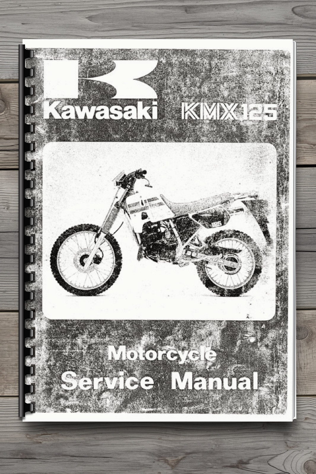 KMX125 Motorcycle Service Repair Manual Comb Bound Printed