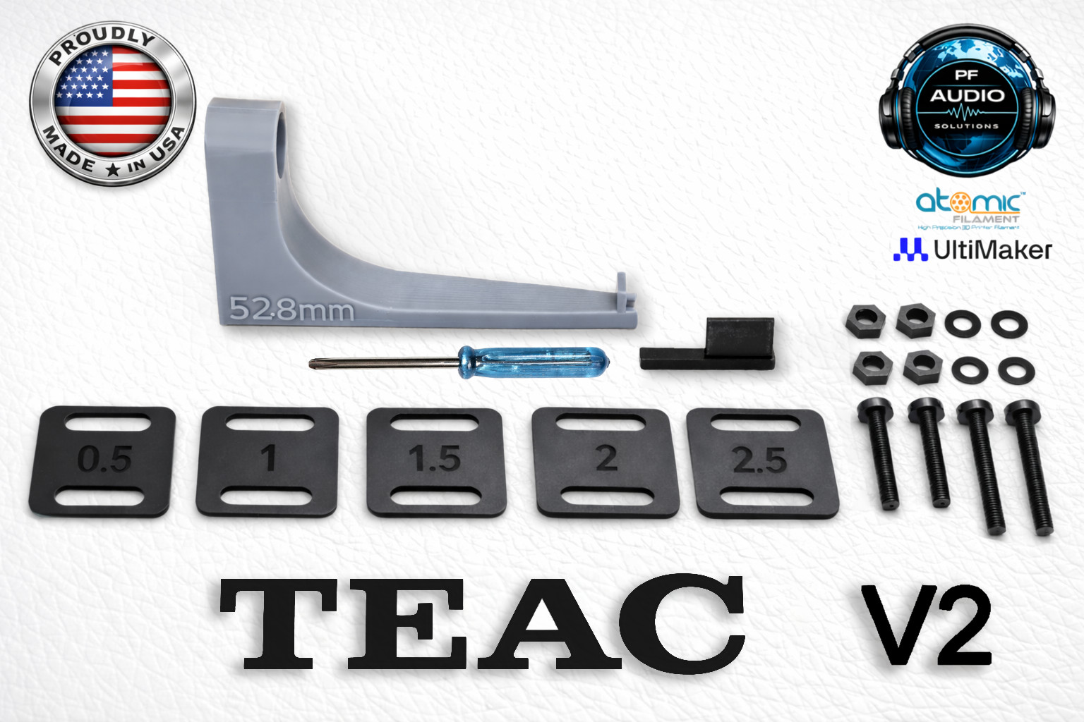 TEAC Overhang Gauge Cartridge Stylus Set Up Style TEAC turntable 52.8mm TEAC Overhang Gauge Cartridge Stylus Set Up Style TEAC turntable 52.8mm