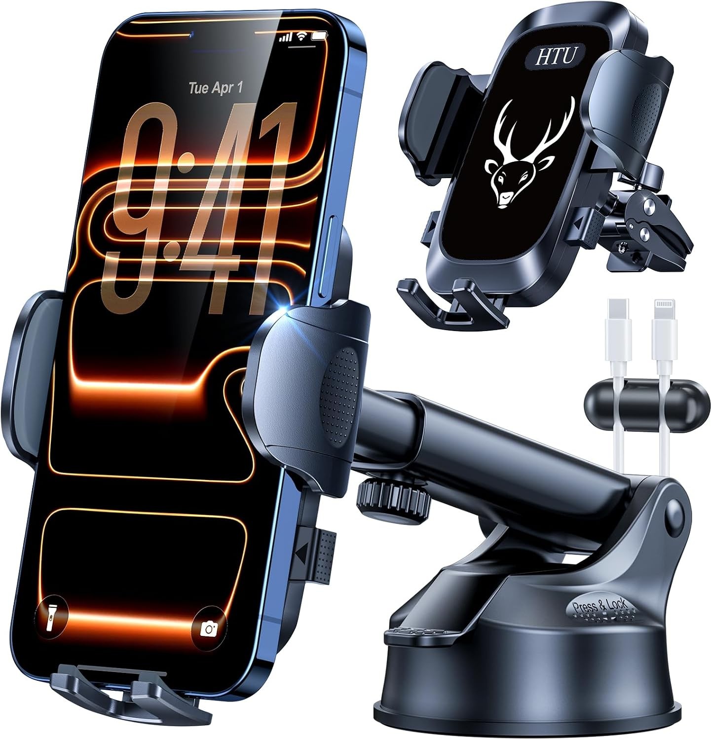 【Upgraded Strongest Suction & Pro Military-Grade】Ultimate Car Phone