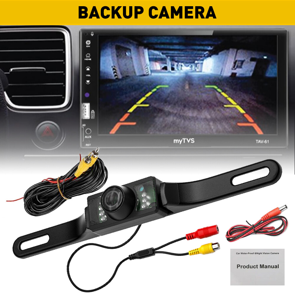 Car Rear View Camera Reverse Backup Camera Waterproof Night Vision License Plate