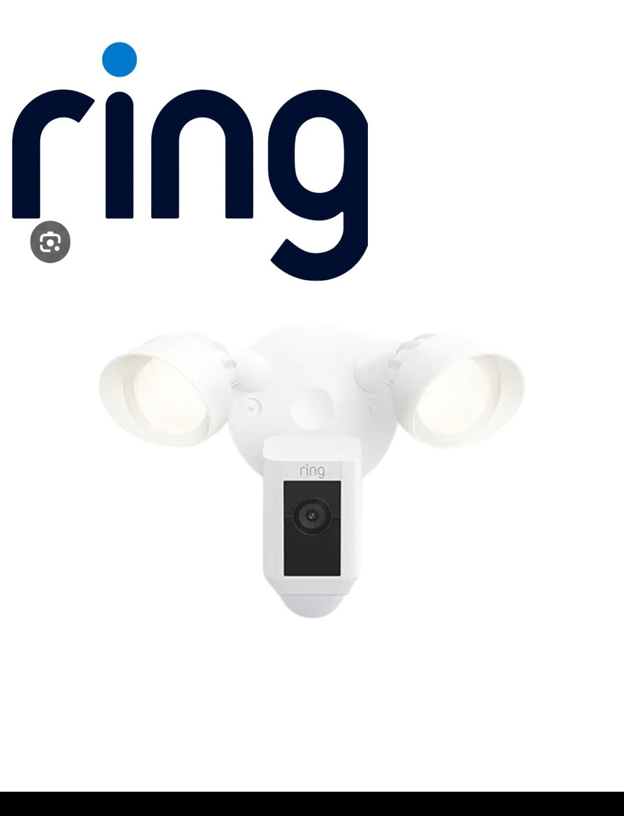 Ring Floodlight Cam Plus Wired White Smart Security Camera New Sealed
