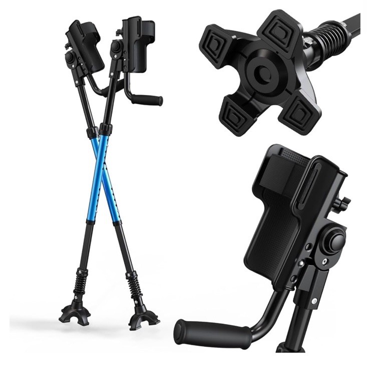 Forearm Crutches for Adults, 3-Angle Adjustable Arm Crutches for Walking, Ergono