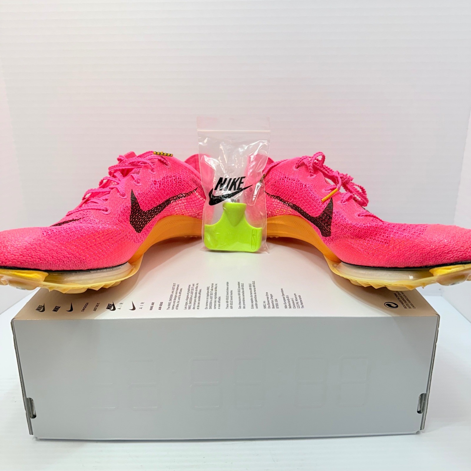 Nike Air Zoom Victory CD4385‑600 Pink/Black/ Laser Orange Track Spikes 12 NWOB