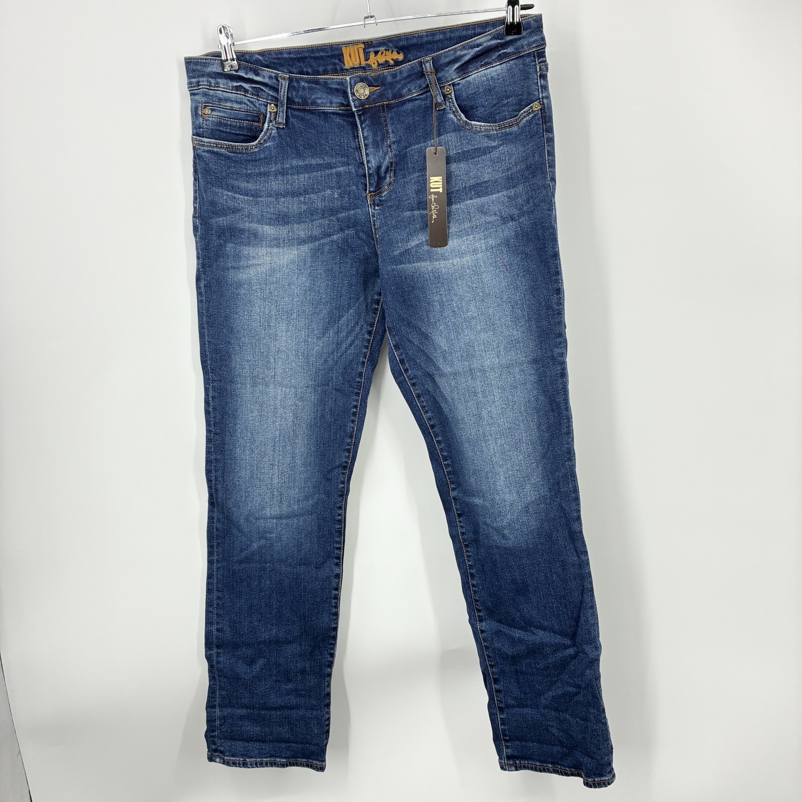 Kut From The Kloth Women Size 14 Jeans Dark Wash Pants Straight Leg Stretch Kut From The Kloth Women Size 14 Jeans Dark Wash Pants Straight Leg Stretch