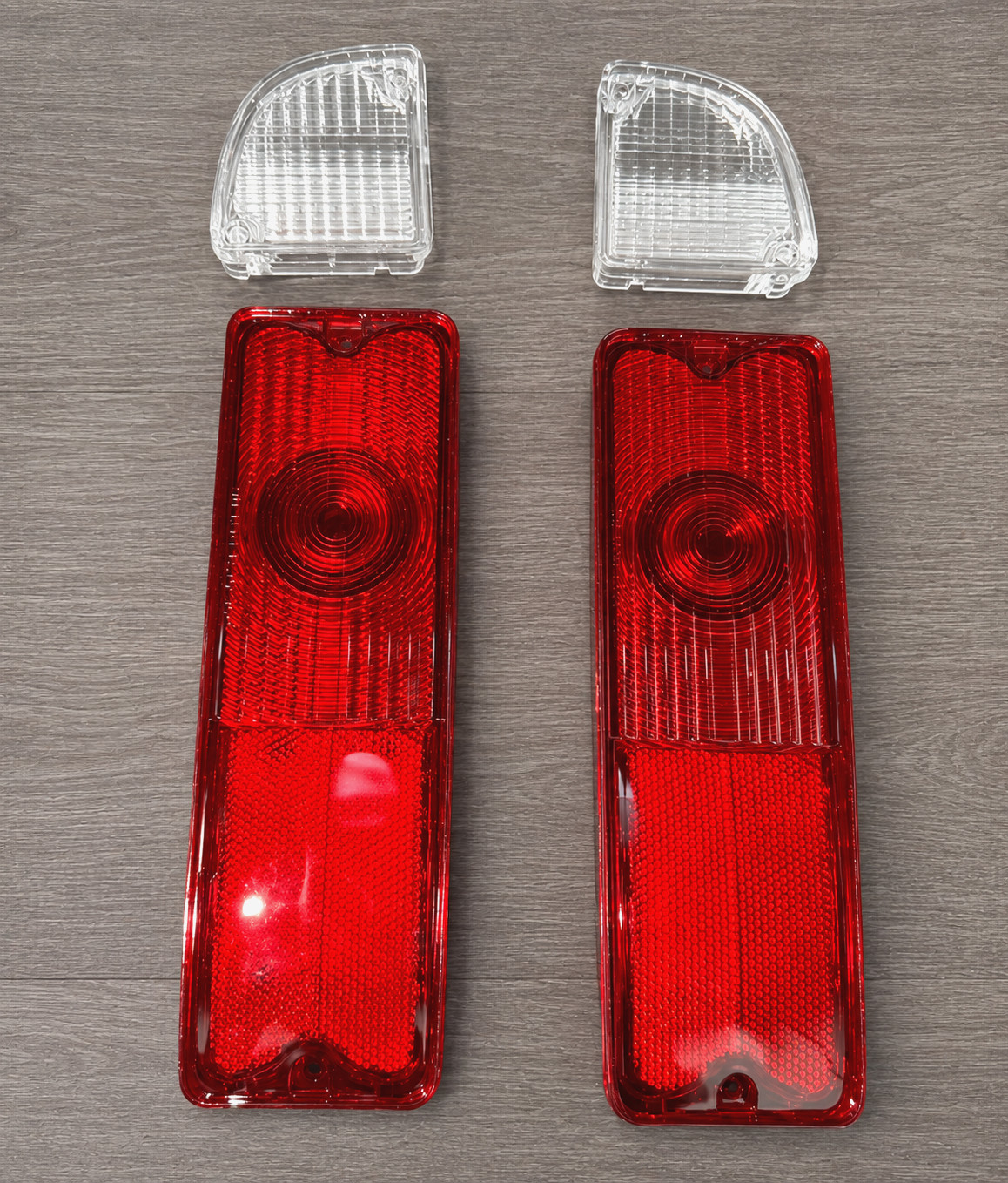1967-72 Chevy GMC Pickup Truck Tail Lamp Back Up Lens LH RH PAIR C10 K10 Jimmy