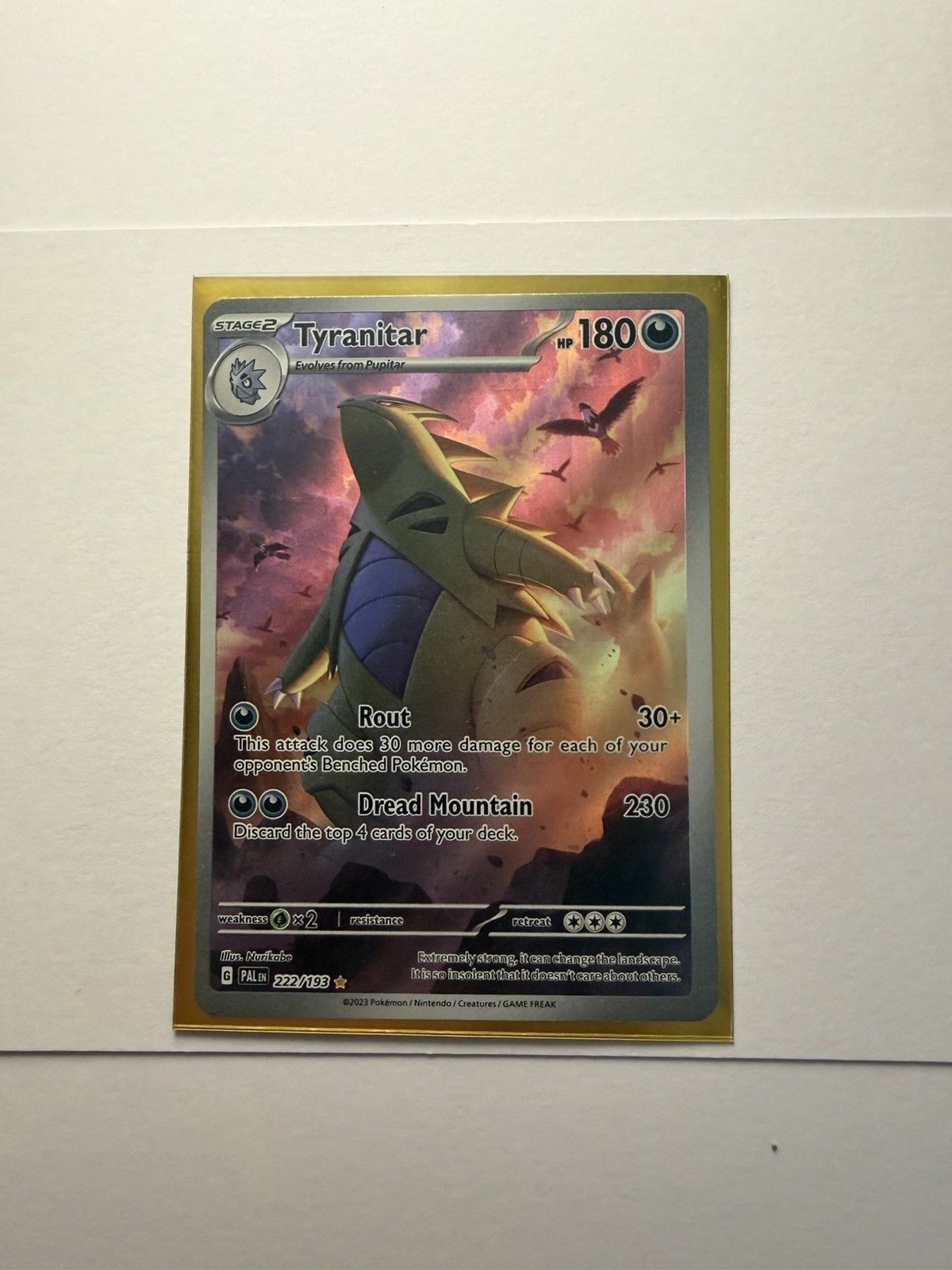 Tyranitar 222/193 Sv02: Paldea Evolved Holo Tyranitar 222/193 Sv02: Paldea Evolved Holo
