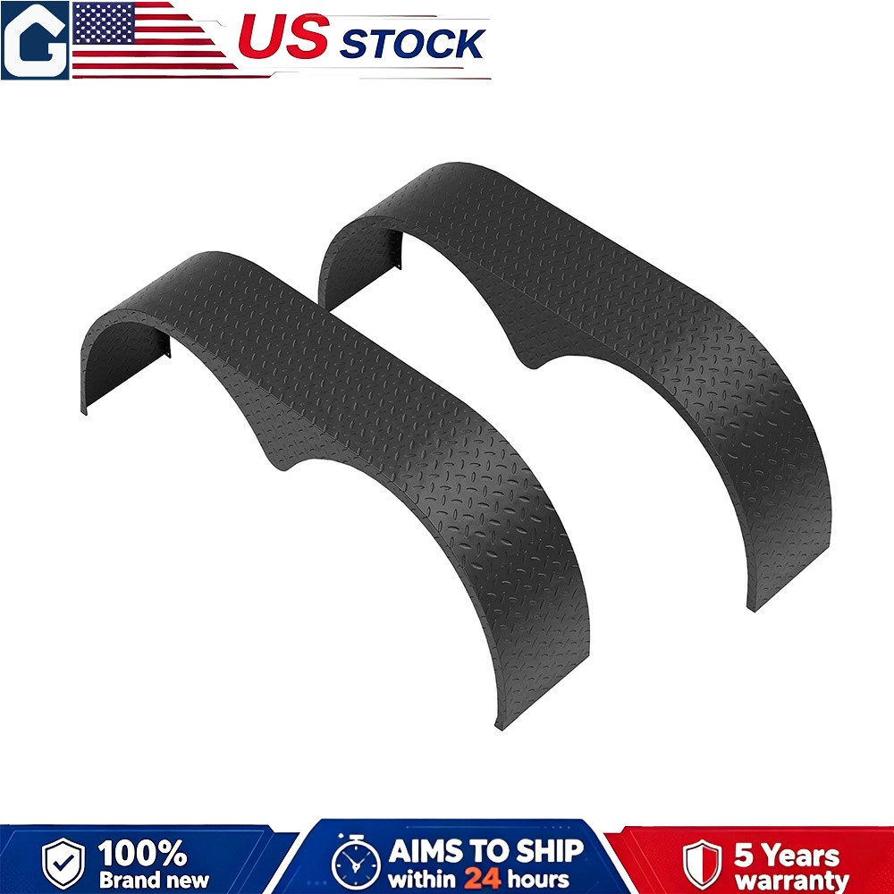 2PCS Tandem Double Axle Trailer Fenders 66\
