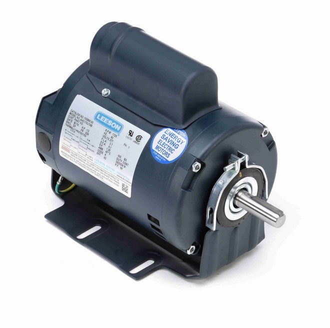 102965.00 Leeson 1/2 hp 1800 RPM 277V 56 Frame (Resilient Base) ODP 1-Phase Fan
