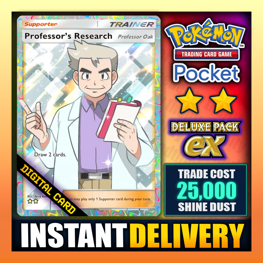Professors Research - Oak - Pokemon TCG Pocket - English - Instant ✅