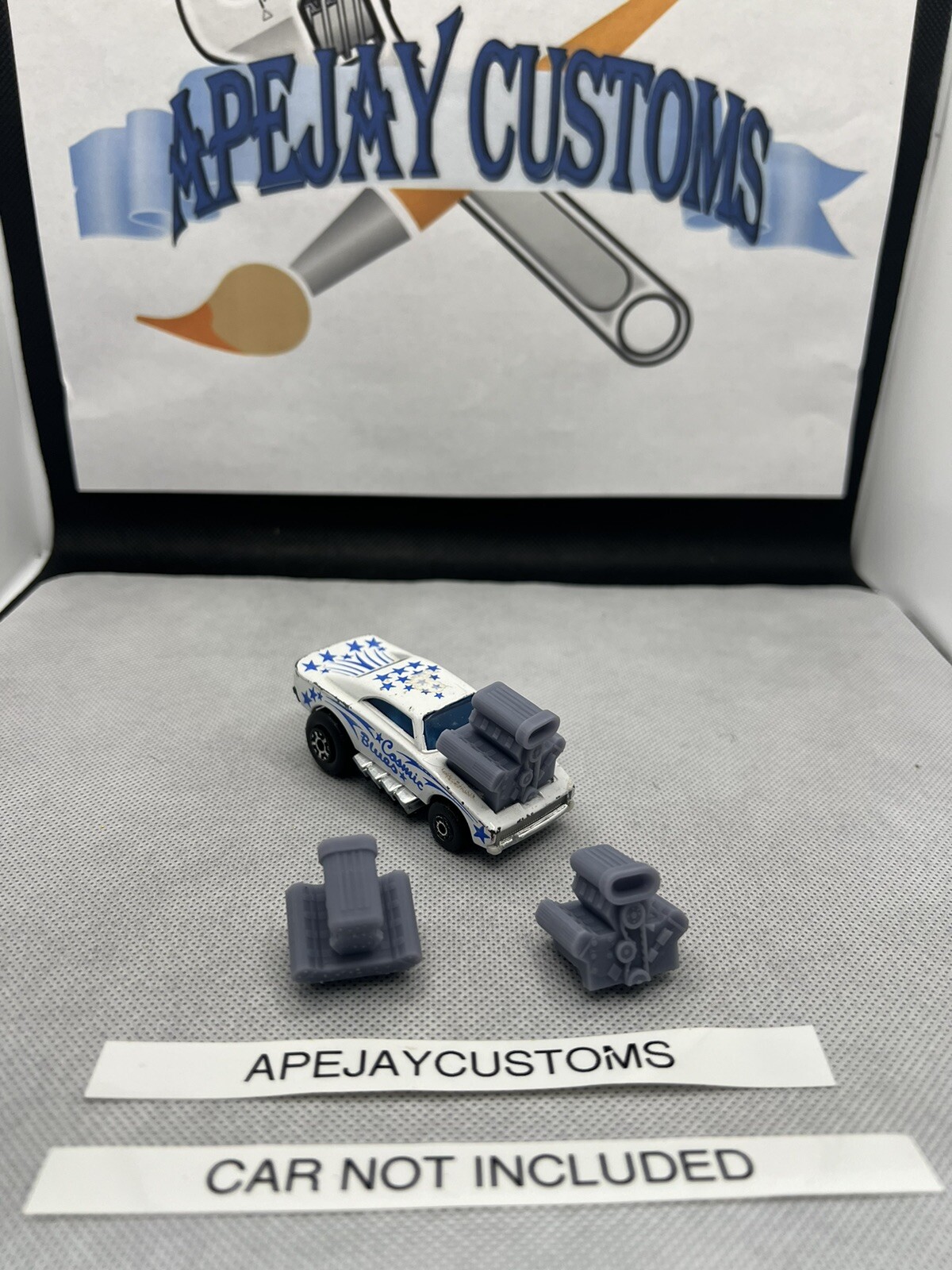 2 engines for Matchbox No 26 Superfast Cosmic Blues Dodge Charger 2 engines for Matchbox No 26 Superfast Cosmic Blues Dodge Charger