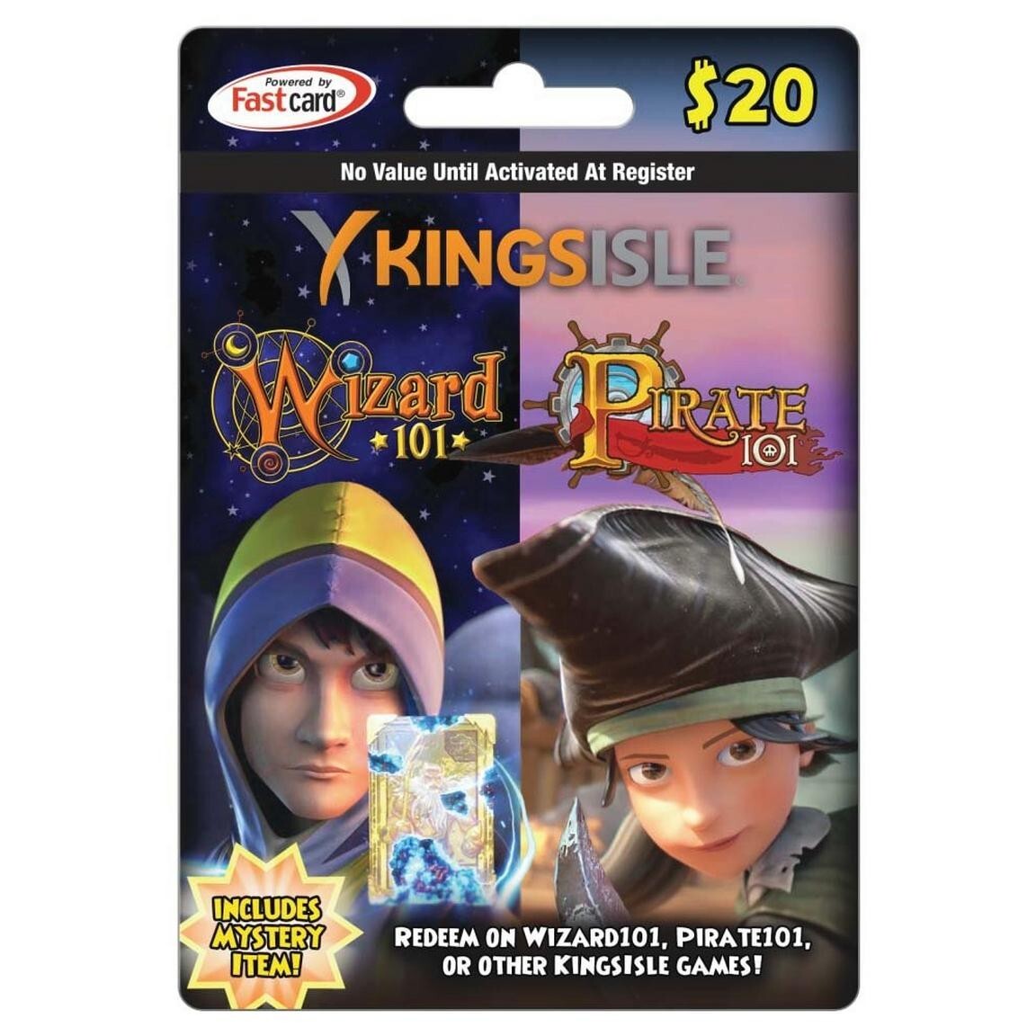 KingsIsle $20 Digital Prepaid Card Wizard101 Kroger Card / Pet Jewel Code