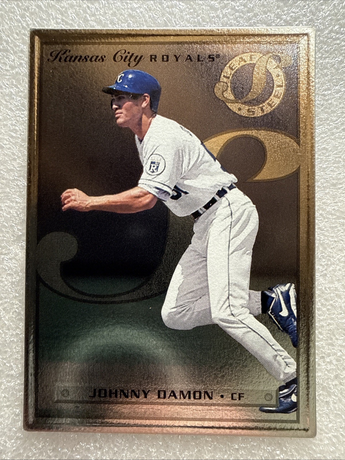 1996 Leaf Preferred Baseball #65 of 77 Johnny Damon Steel (17)
