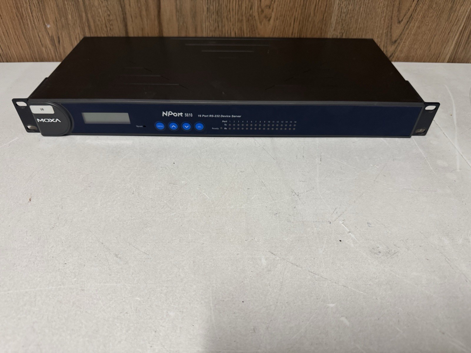 Moxa NPort 5610 16-Port RS-232 Device Server in good used condition.