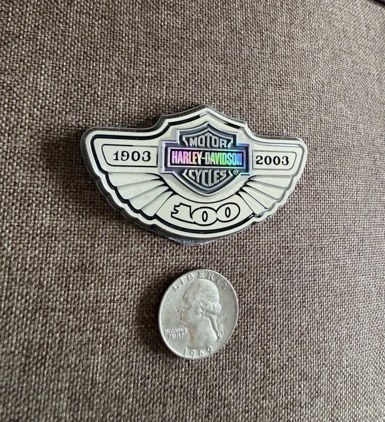 2003 Harley Davidson 100th Anniversary Medallion -3” 2003 Harley Davidson 100th Anniversary Medallion -3”