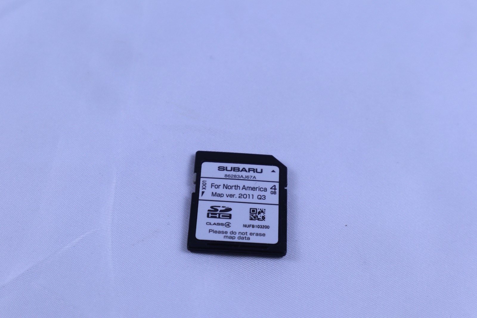 Subaru Map Data Card OEM 86283AJ67A Map ver.2011 Q3 For North America