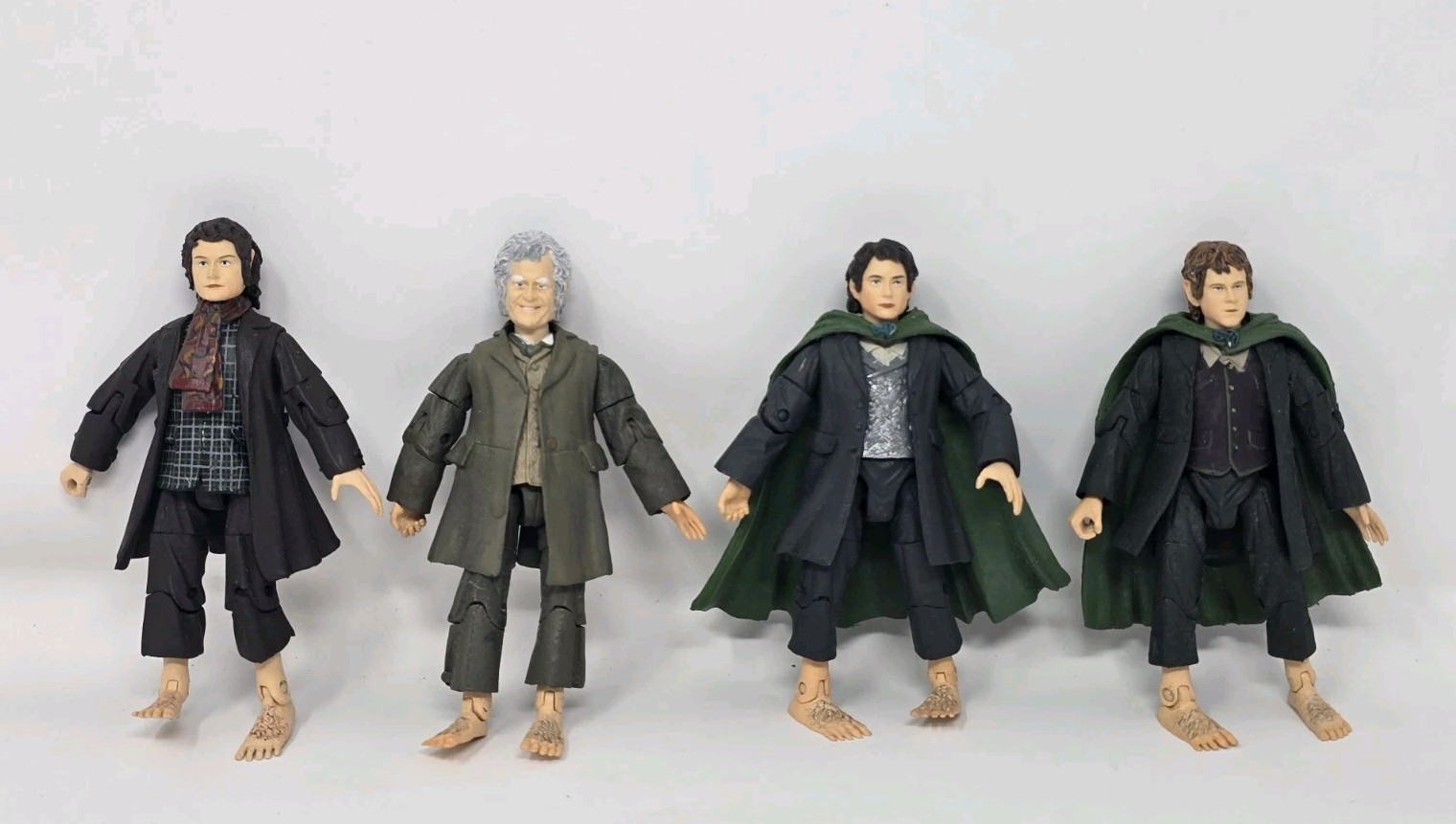 Vintage Lord Of The Rings Frodo Merry Pippin Bilbo Hobbit Action Figure Lot Vintage Lord Of The Rings Frodo Merry Pippin Bilbo Hobbit Action Figure Lot