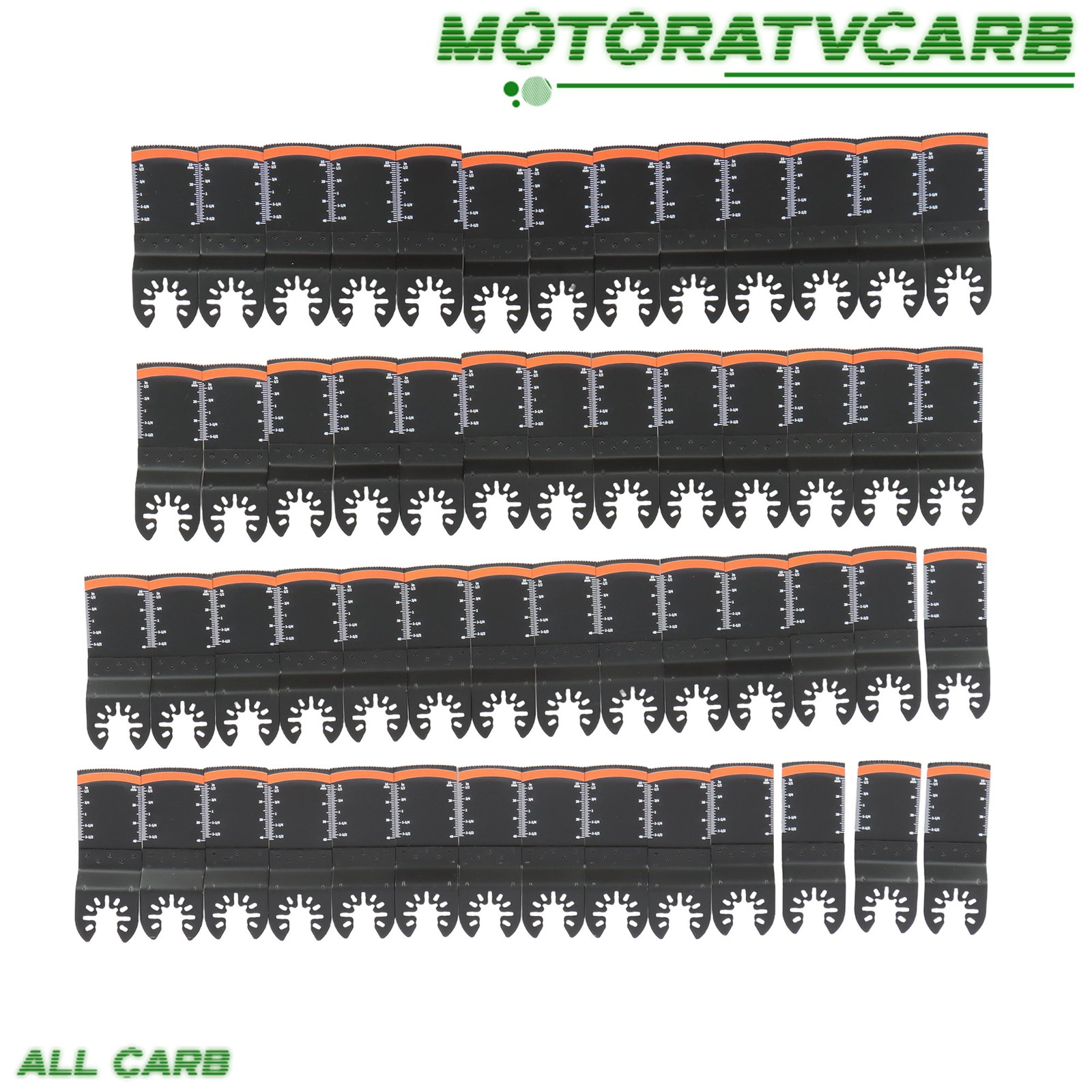ALL-CARB 54Pack Professional Universal Wood Quick Release Oscillating Saw Blades