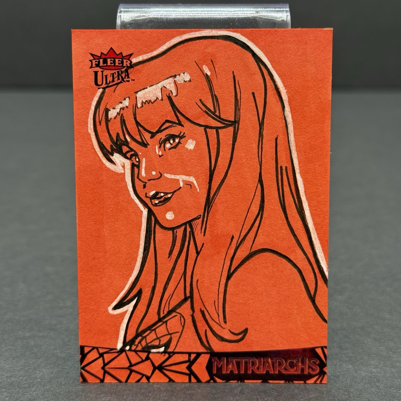 2024 Fleer Ultra Matriarchs Marvel Mary Jane Watson SKETCH CARD 1/1 Lloyd Mills