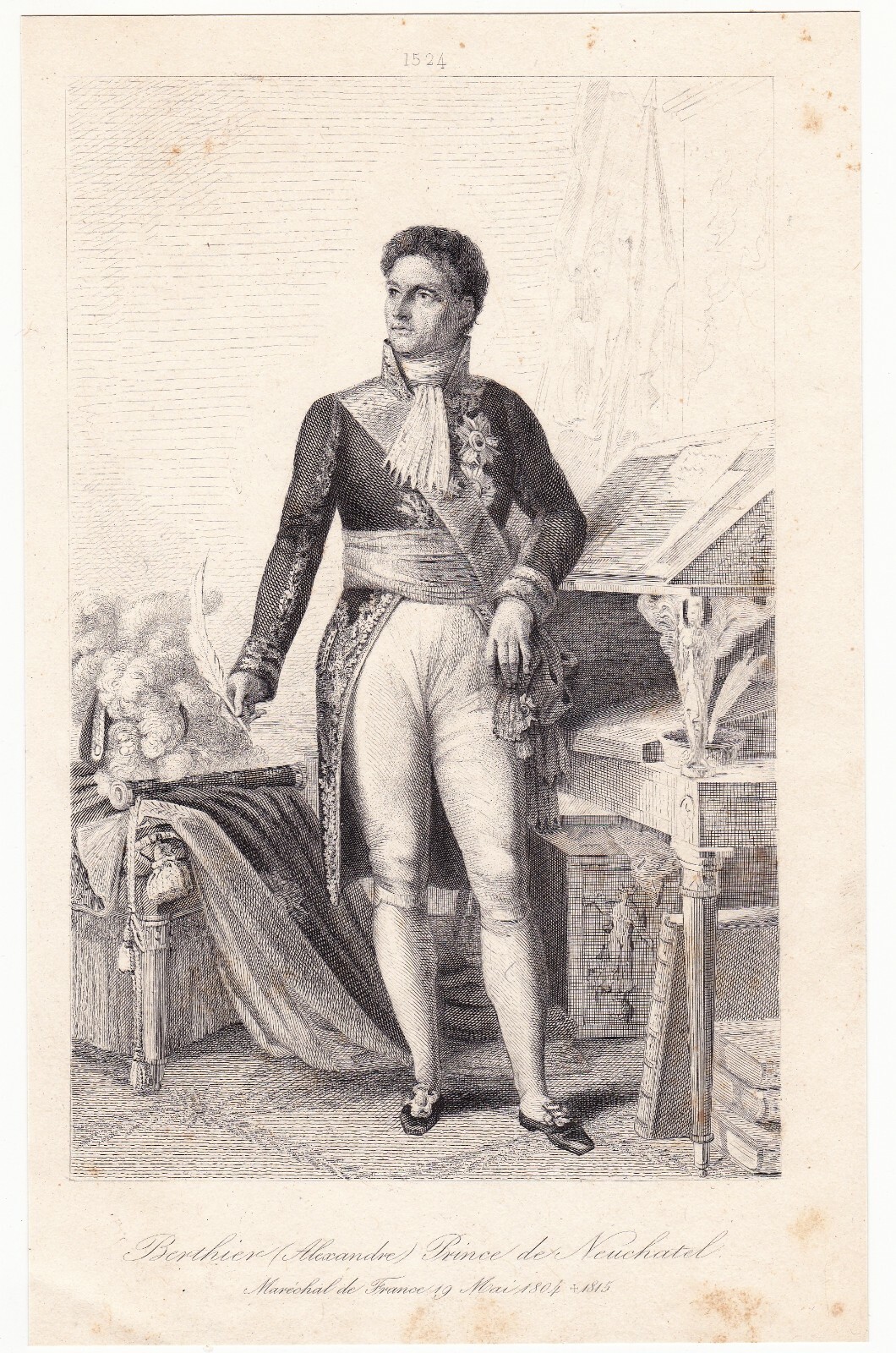 Marshal Berthier Napoleon Empire Prince of Neuchâtel First Empire 1839